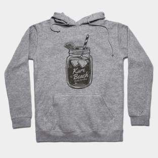 Kure Beach, NC Summertime Vacationing Mason Jars Sippin' Hoodie